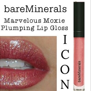 Discontinued ✨RARE✨Bareminerals Moxie Plumping Lip Gloss in ICON